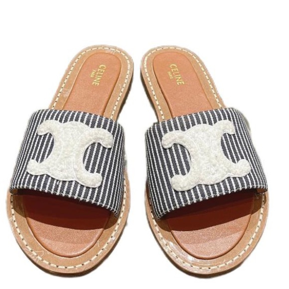 Celine Brown Women's Summer Slides Size US 8